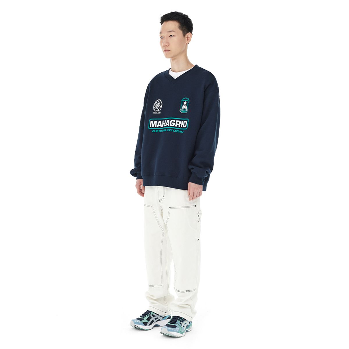 마하그리드(MAHAGRID) TOUR UNIFORM SWEATSHIRT NAVY(MG2DFMM453A)