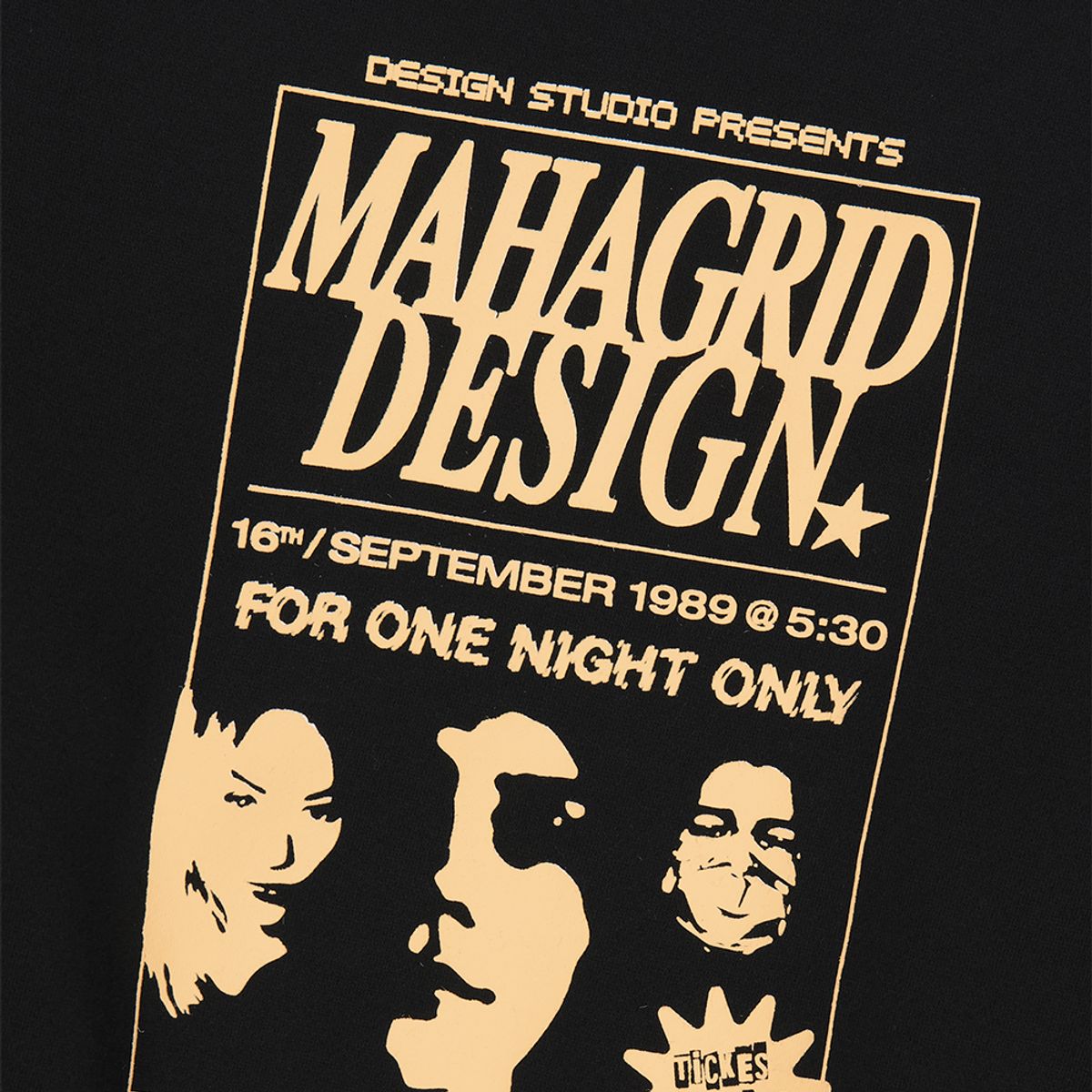 마하그리드(MAHAGRID) POSTER SWEATSHIRT BLACK(MG2DFMM446A)