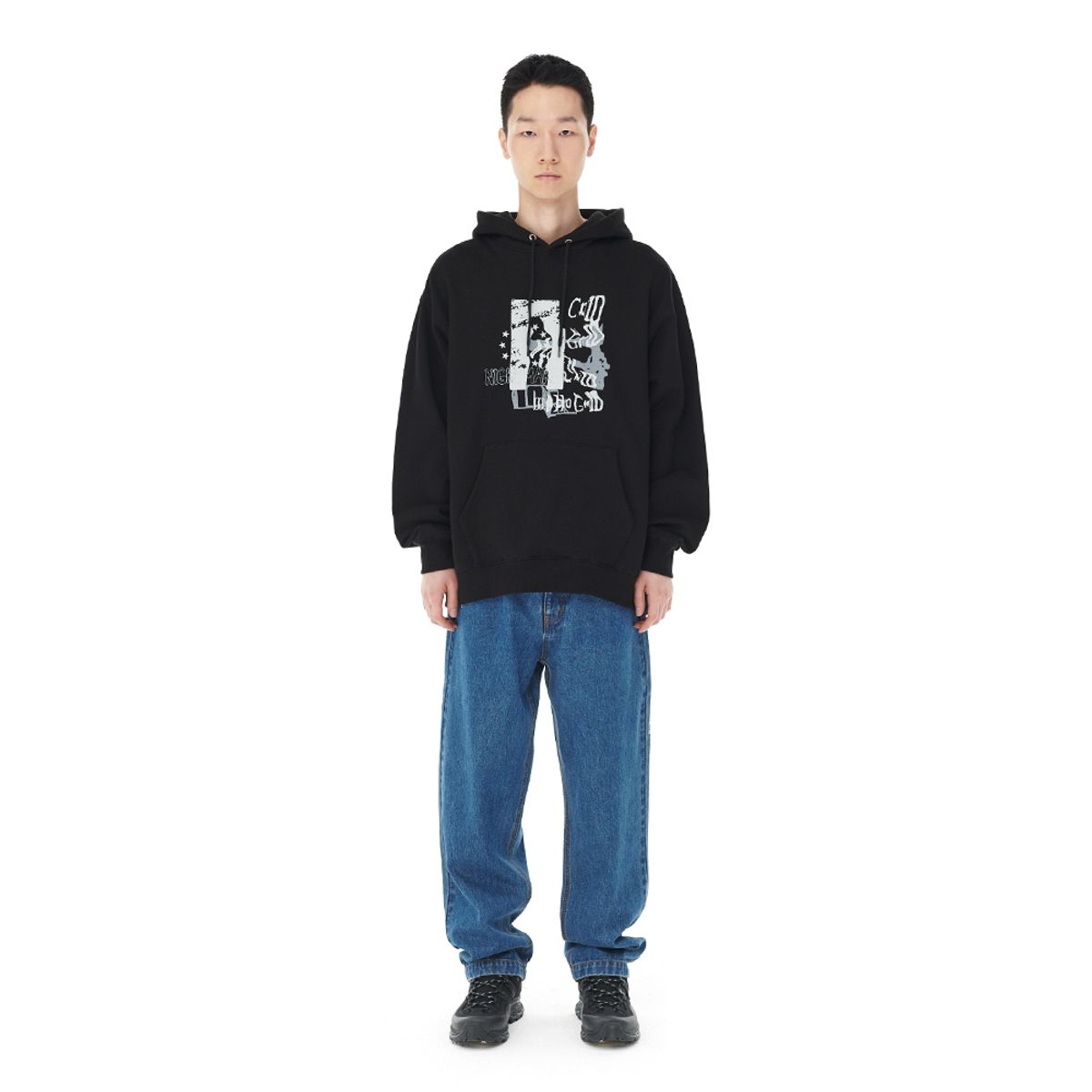 마하그리드(MAHAGRID) NIGHTMARE HOODIE BLACK(MG2DFMM429A)