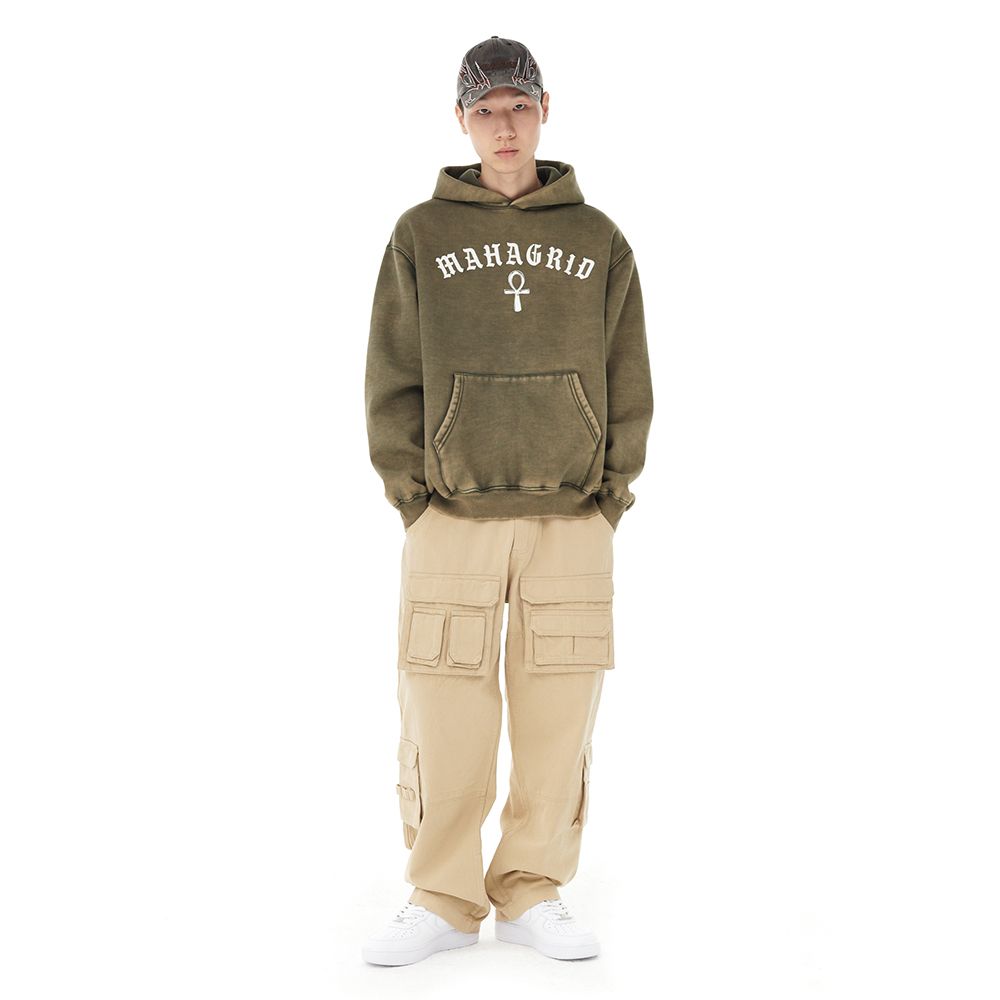 【mahagrid】23FW★ ANKH SUN FADED HOODIE MUSINSA | MAHAGRID ANKH SUN FADED HOODIE GREEN(MG2DFMM413A)