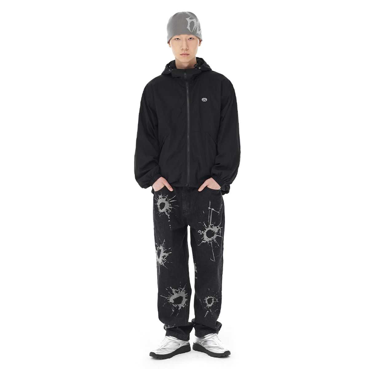 마하그리드(MAHAGRID) TRIBAL MGD LOGO BEANIE GREY(MG2DFMAB20A)
