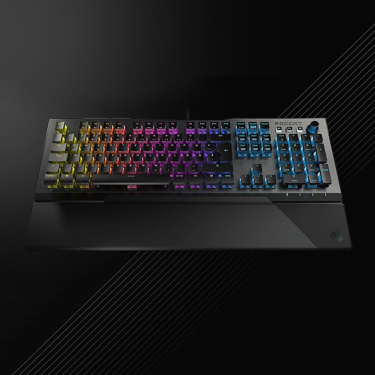로캣(ROCCAT) 벌칸 Vulcan 120 AIMO 게이밍 키보드 Black (갈축/영문 자판)