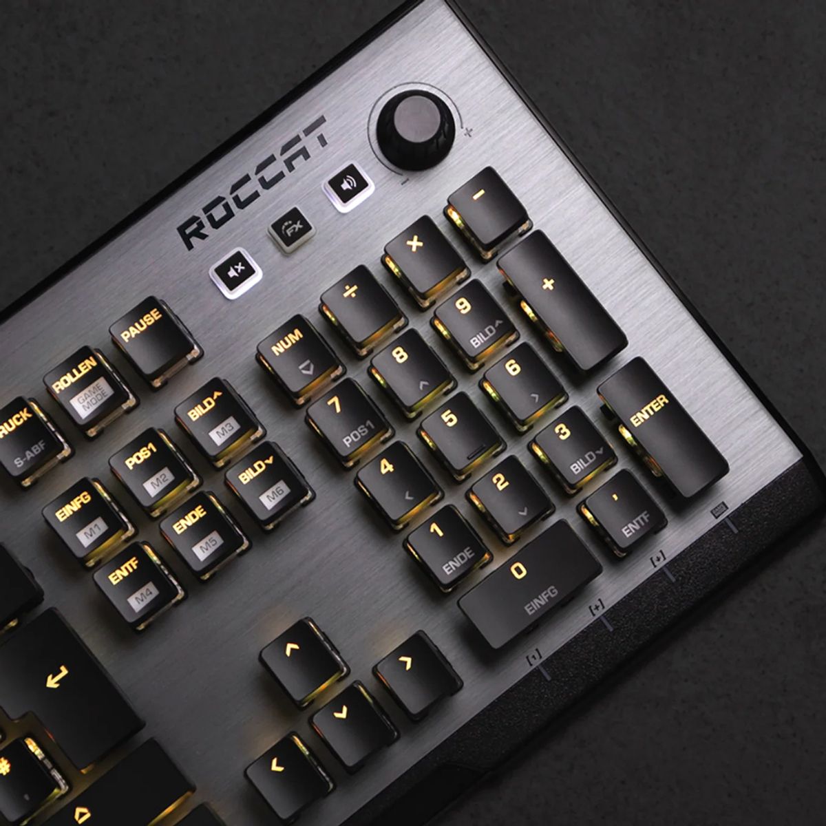 로캣(ROCCAT) 벌칸 Vulcan 120 AIMO 게이밍 키보드 Black (갈축/영문 자판)