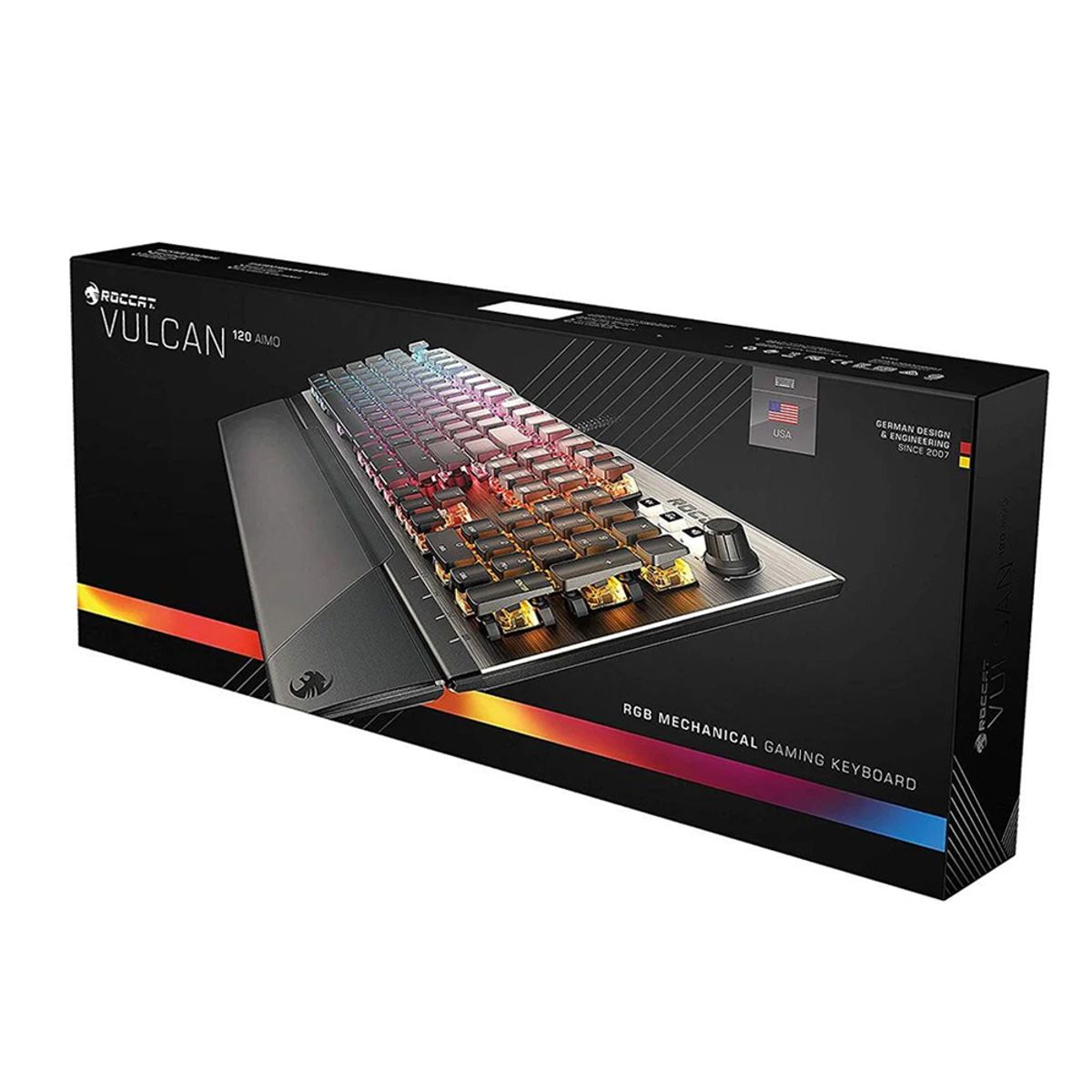 로캣(ROCCAT) 벌칸 Vulcan 120 AIMO 게이밍 키보드 Black (갈축/영문 자판)
