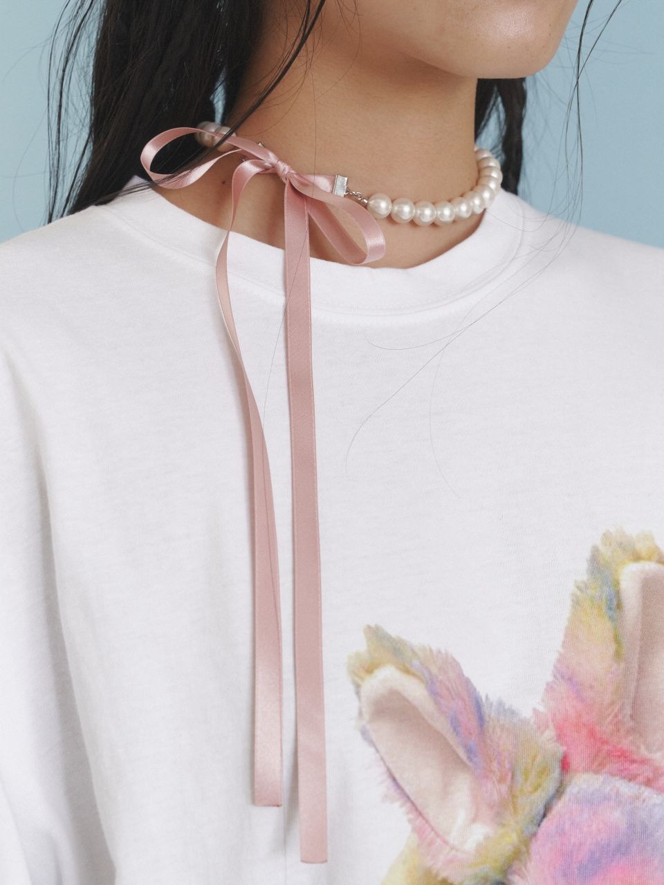 ネックレス・ペンダント LOVE ME MONSTER Baroque Pearl Sheer Ribbon Necklace MUSINSA | LOVE ME MONSTER Love Ribbon Pearl Necklace