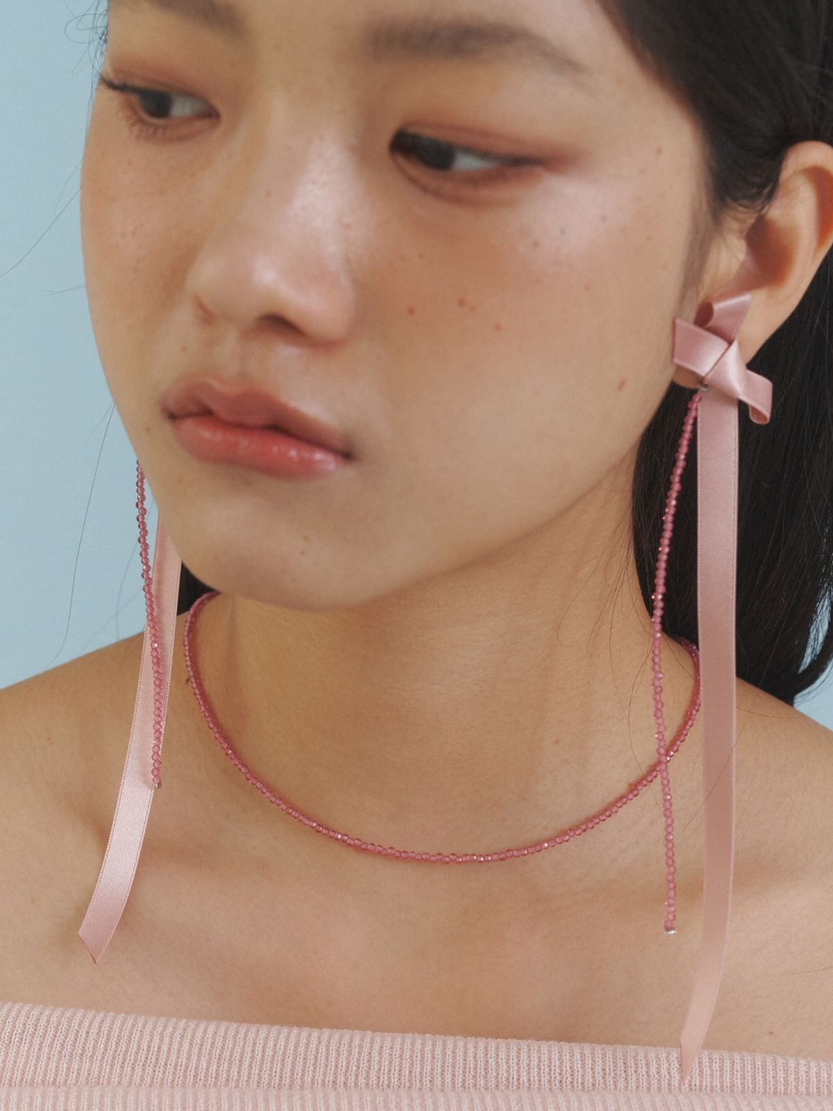 러브미몬스터(LOVE ME MONSTER) Deep Love Pink Necklace