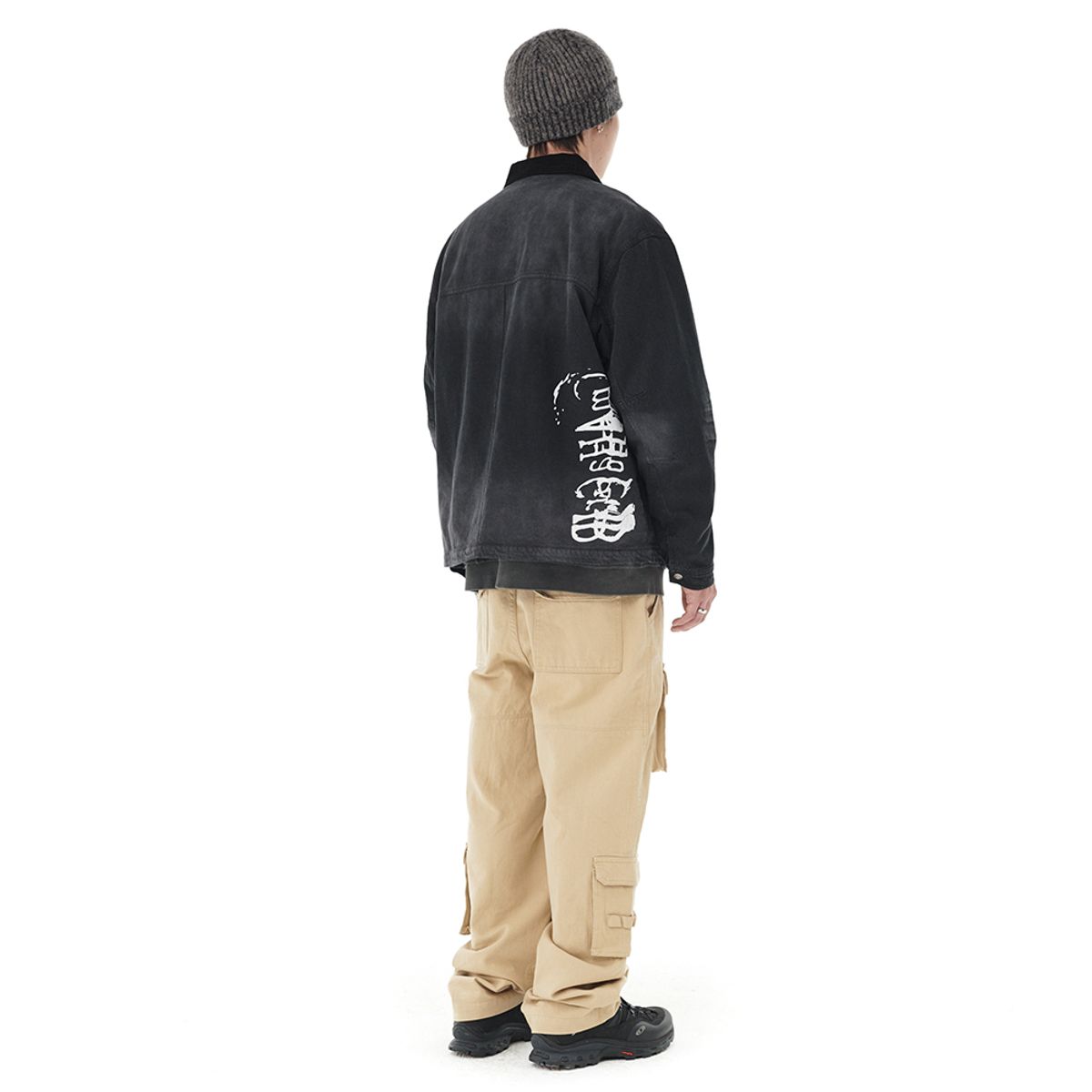 마하그리드(MAHAGRID) WASHED WORK JACKET CHARCOAL(MG2DFMJ244A)