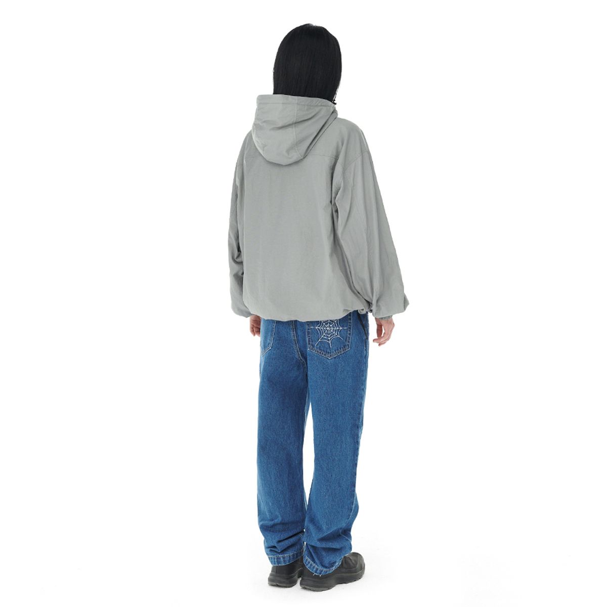 마하그리드(MAHAGRID) NYLON TWILL WINDBREAKER GREY(MG2DFMB931A)