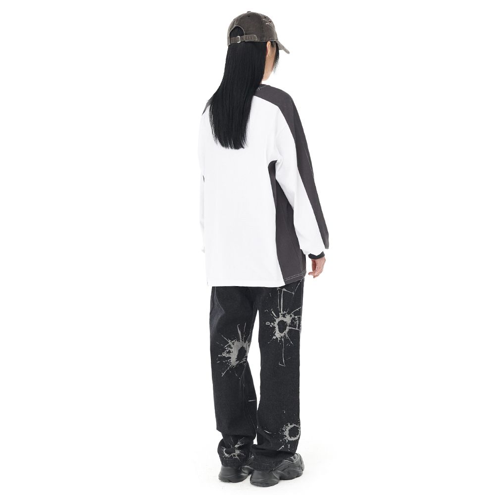 【mahagrid】23FW★ BULLET MARK DENIM PANT BULLET MARK DENIM PANT[BLACK] - MAHAGRID