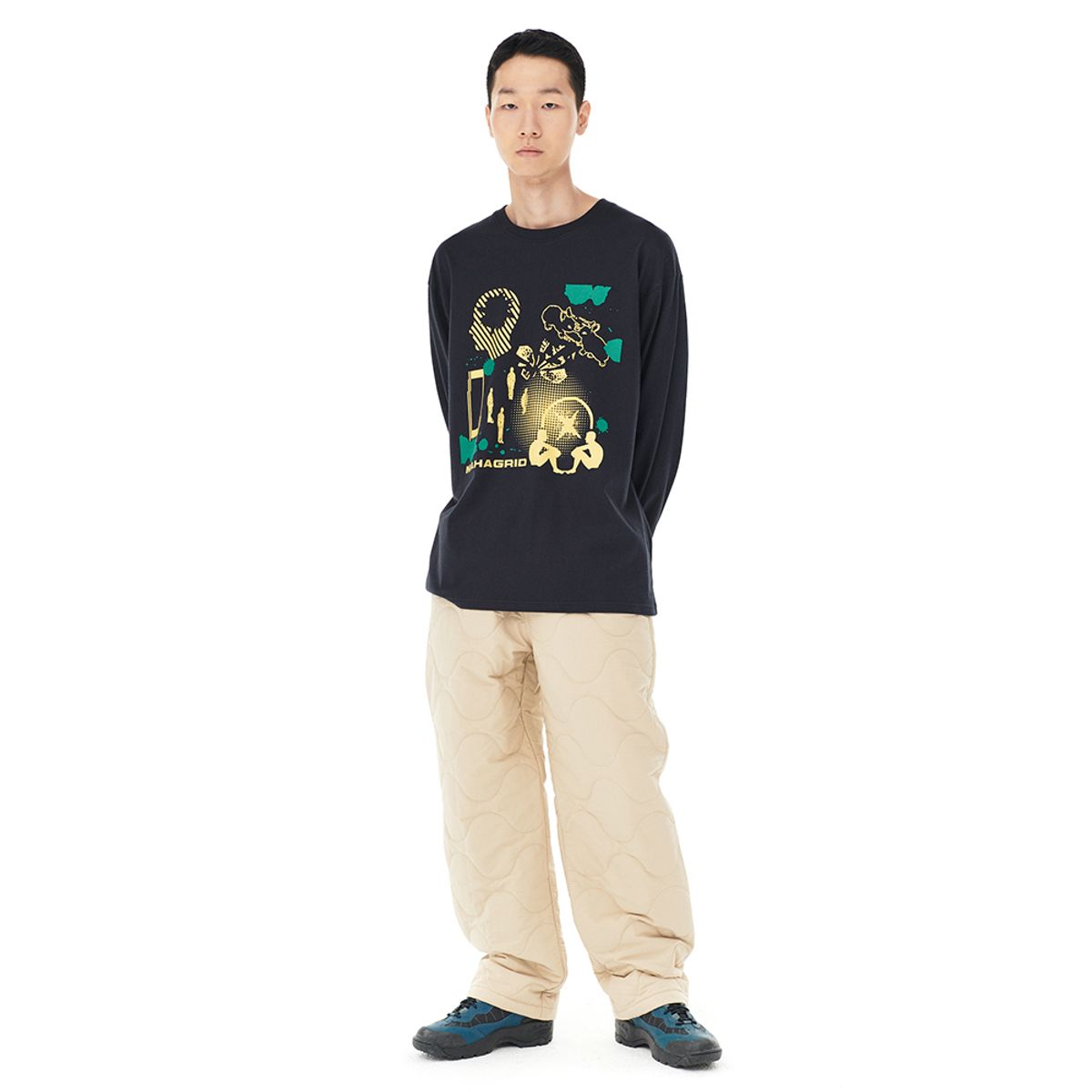 마하그리드(MAHAGRID) HUMAN BEING LS TEE BLACK(MG2DFMT555A)