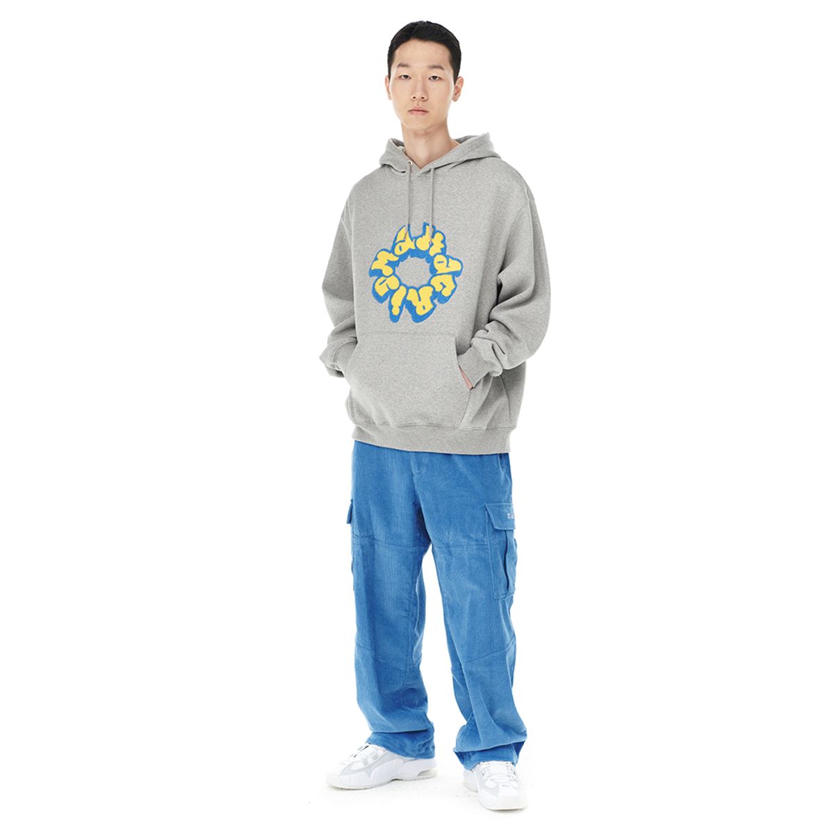 마하그리드(MAHAGRID) THROW UP HOODIE_2colors