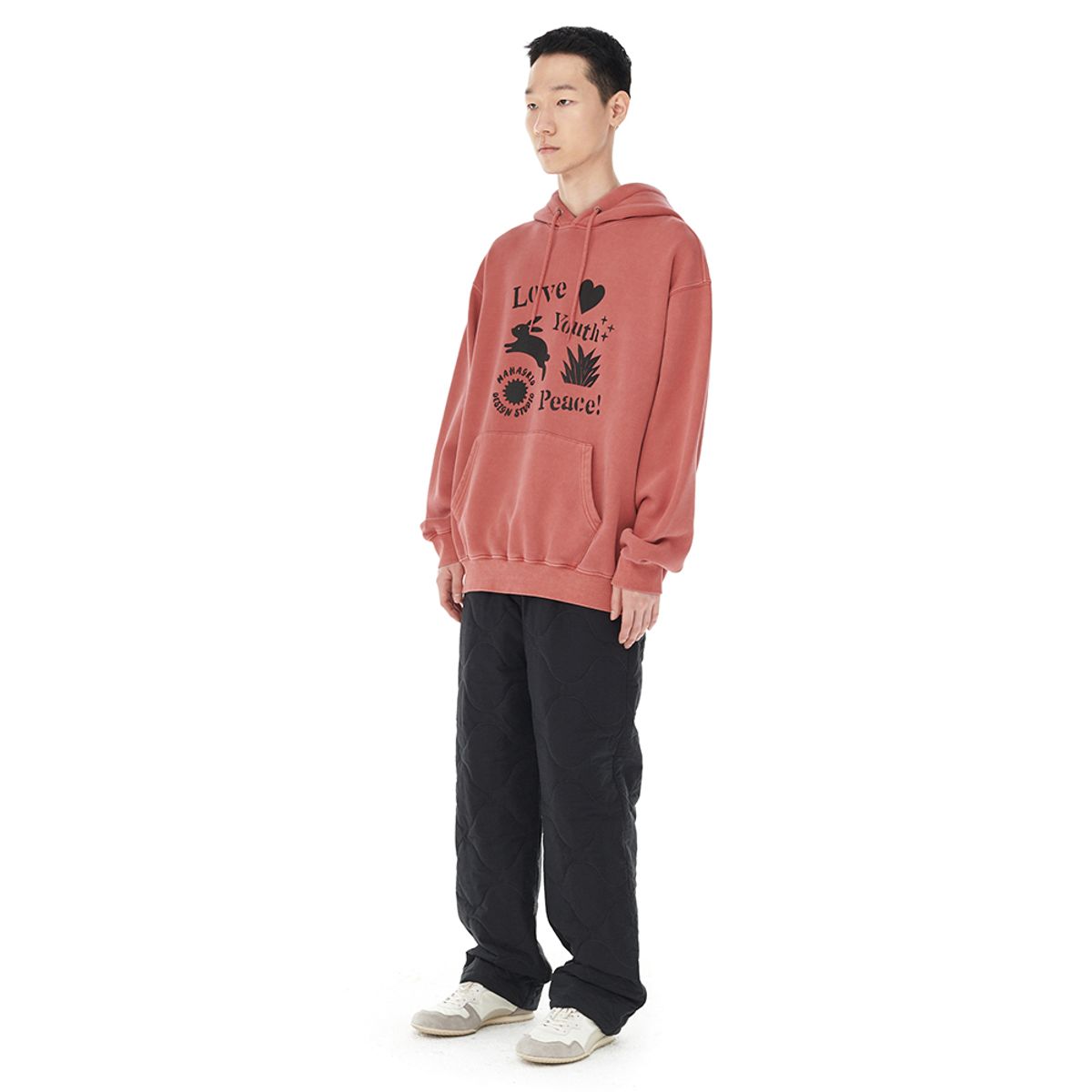 마하그리드(MAHAGRID) L.Y.P. PIGMENT HOODIE RED(MG2DFMM419A)
