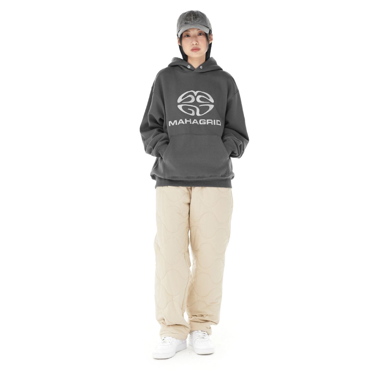 마하그리드(MAHAGRID) ECLIPSE LOGO HOODIE_2colors