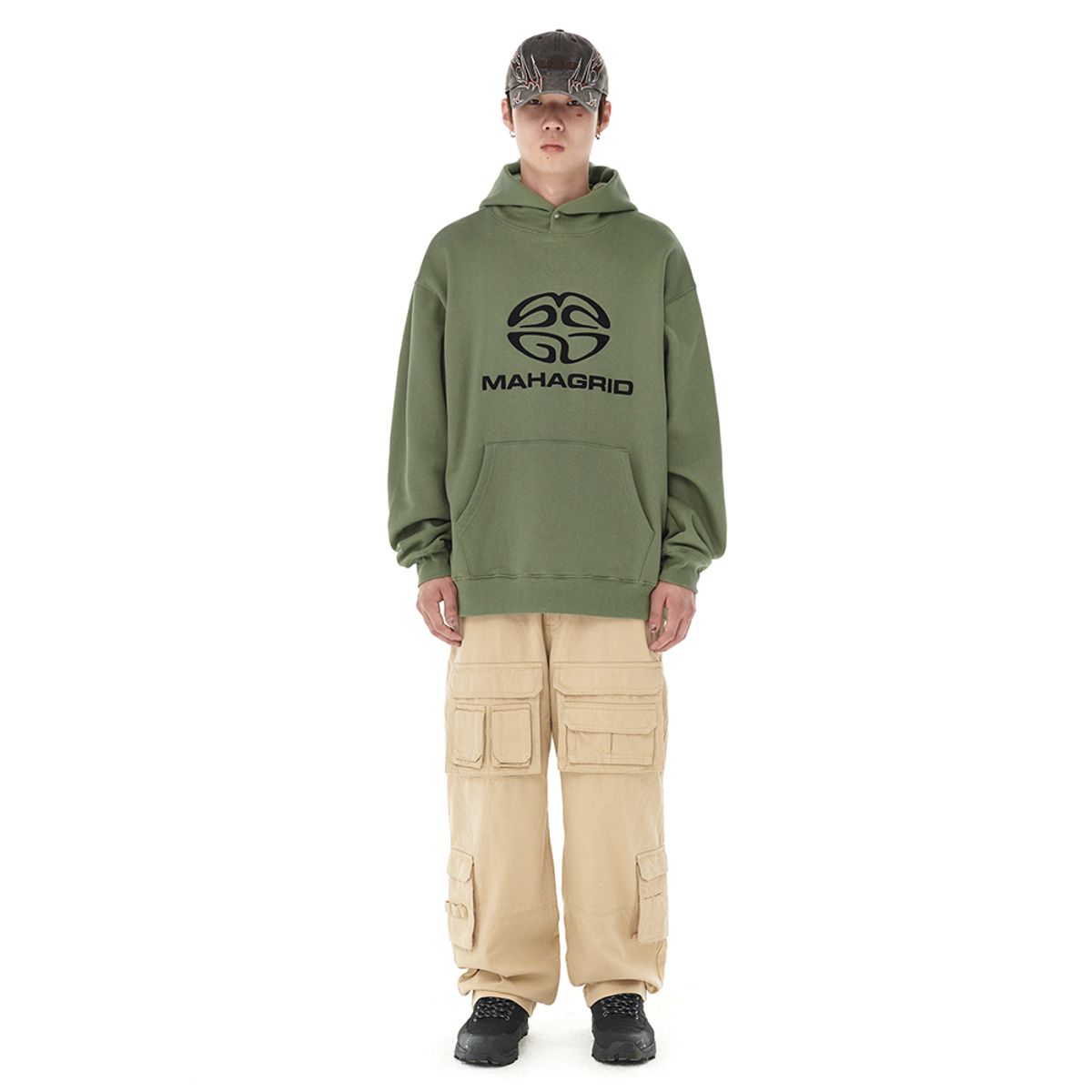 마하그리드(MAHAGRID) ECLIPSE LOGO HOODIE_2colors