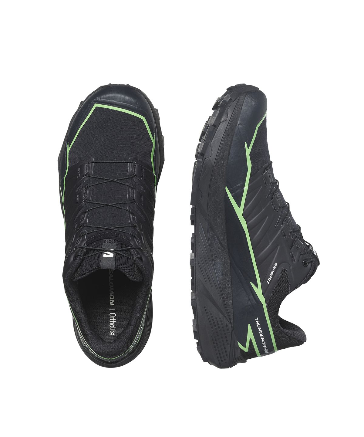 살로몬(SALOMON) 썬더크로스 GTX - 블랙:그린 겟코:블랙 / L47279000