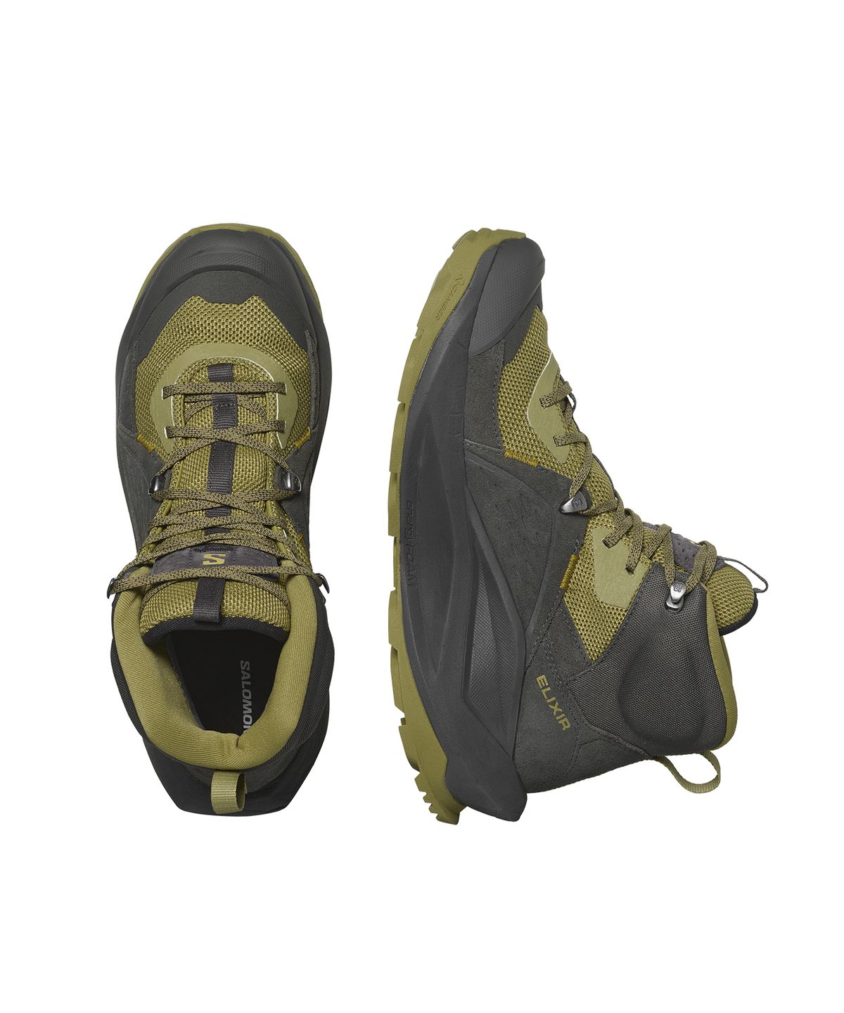 살로몬(SALOMON) 엘릭서 미드 GTX - 블랙:드라이드 허브:사우던 모스 / L47290500