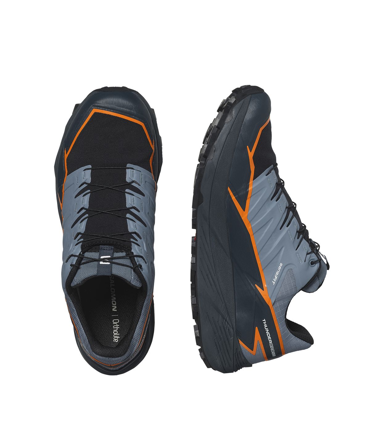 살로몬(SALOMON) 썬더크로스 GTX - 플린트 스톤:카본:오렌지 페퍼 / L47383100
