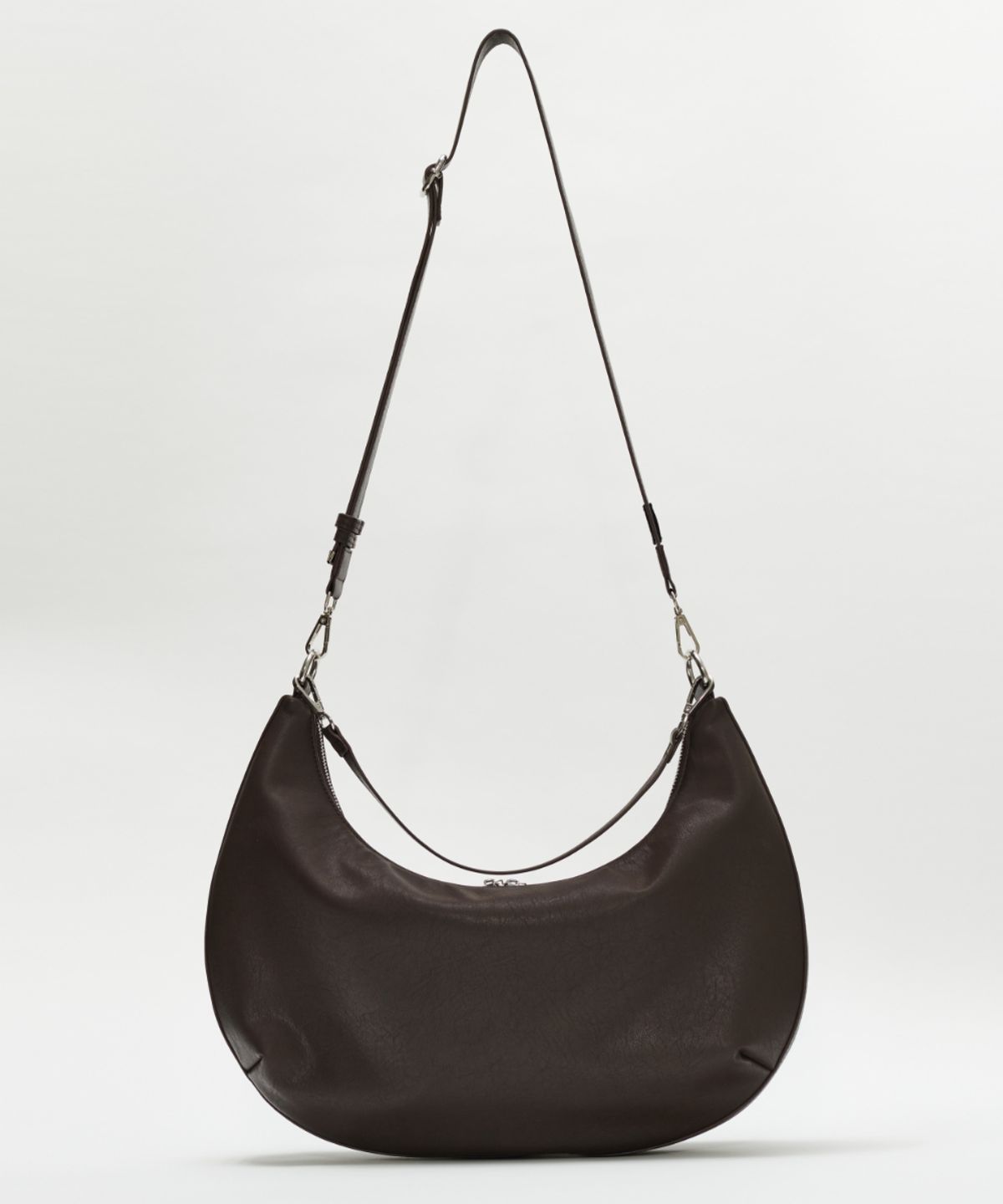 메종미네드(MAISON MINED) LEATHER SADDLEBAG BROWN