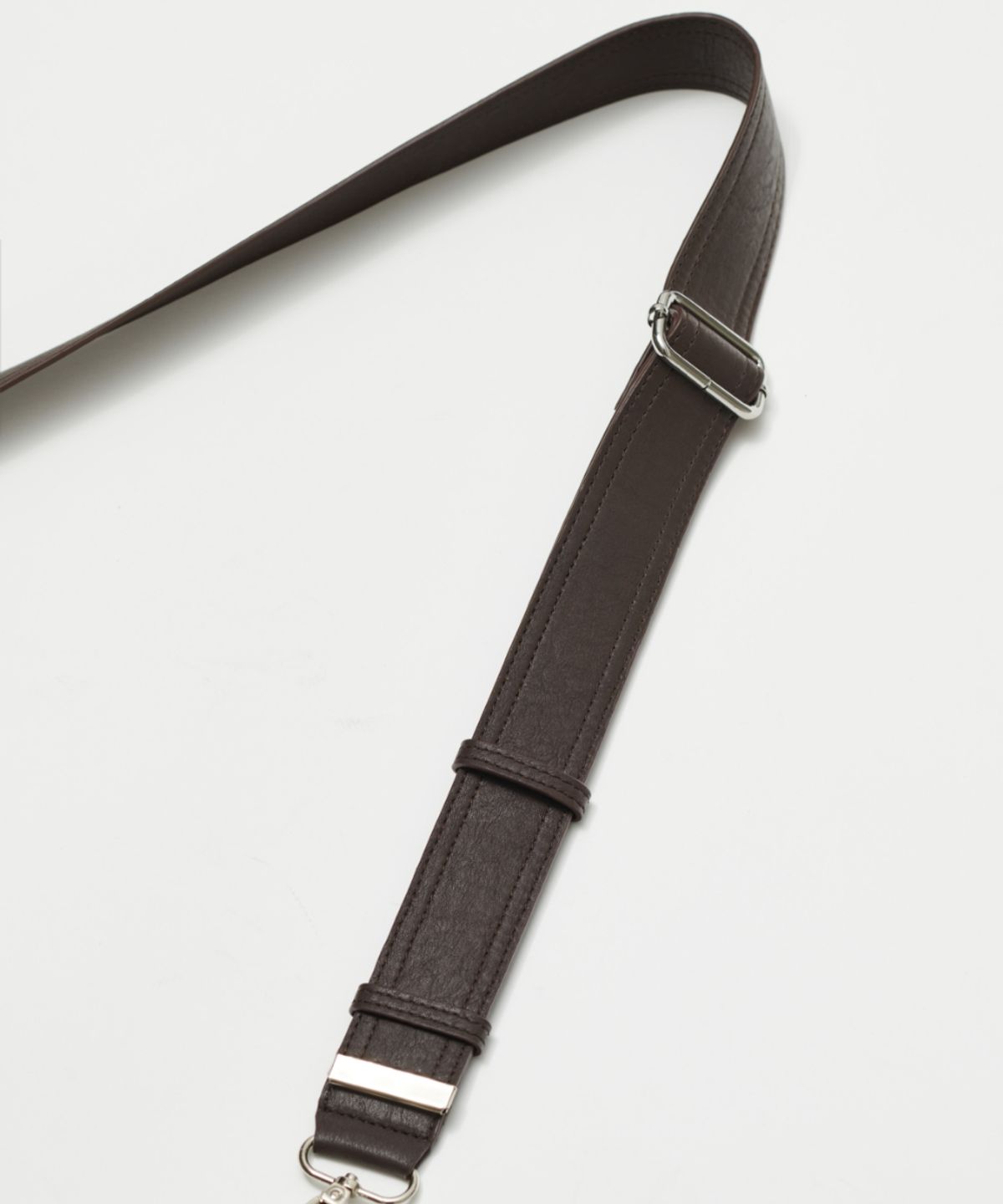 메종미네드(MAISON MINED) LEATHER SADDLEBAG BROWN