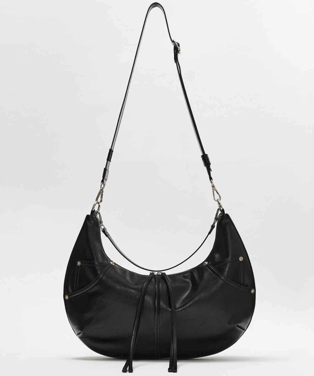 메종미네드(MAISON MINED) LEATHER SADDLEBAG BROWN