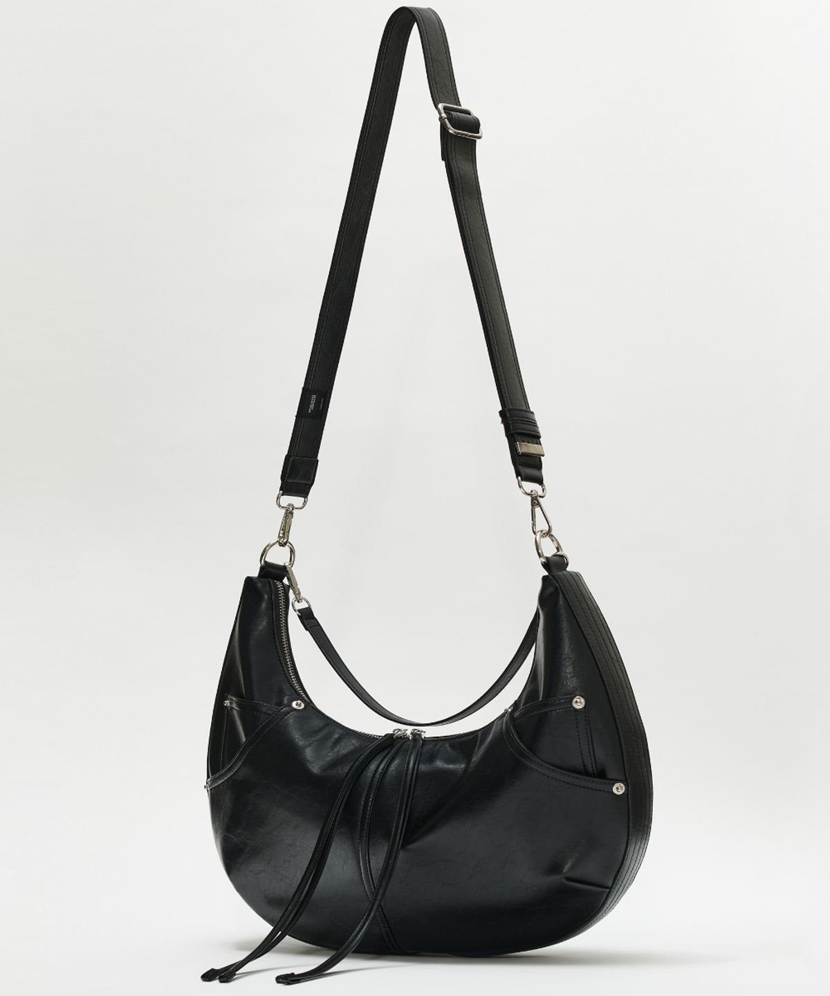 메종미네드(MAISON MINED) LEATHER SADDLEBAG BROWN