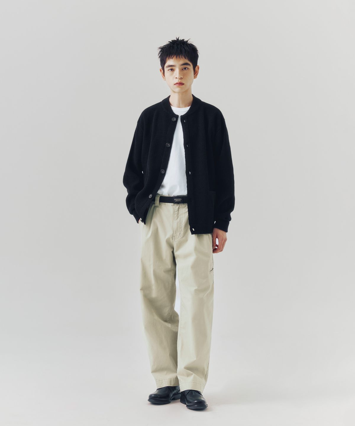 에스피오나지(ESPIONAGE) Miller Heavyweight Cardigan Black