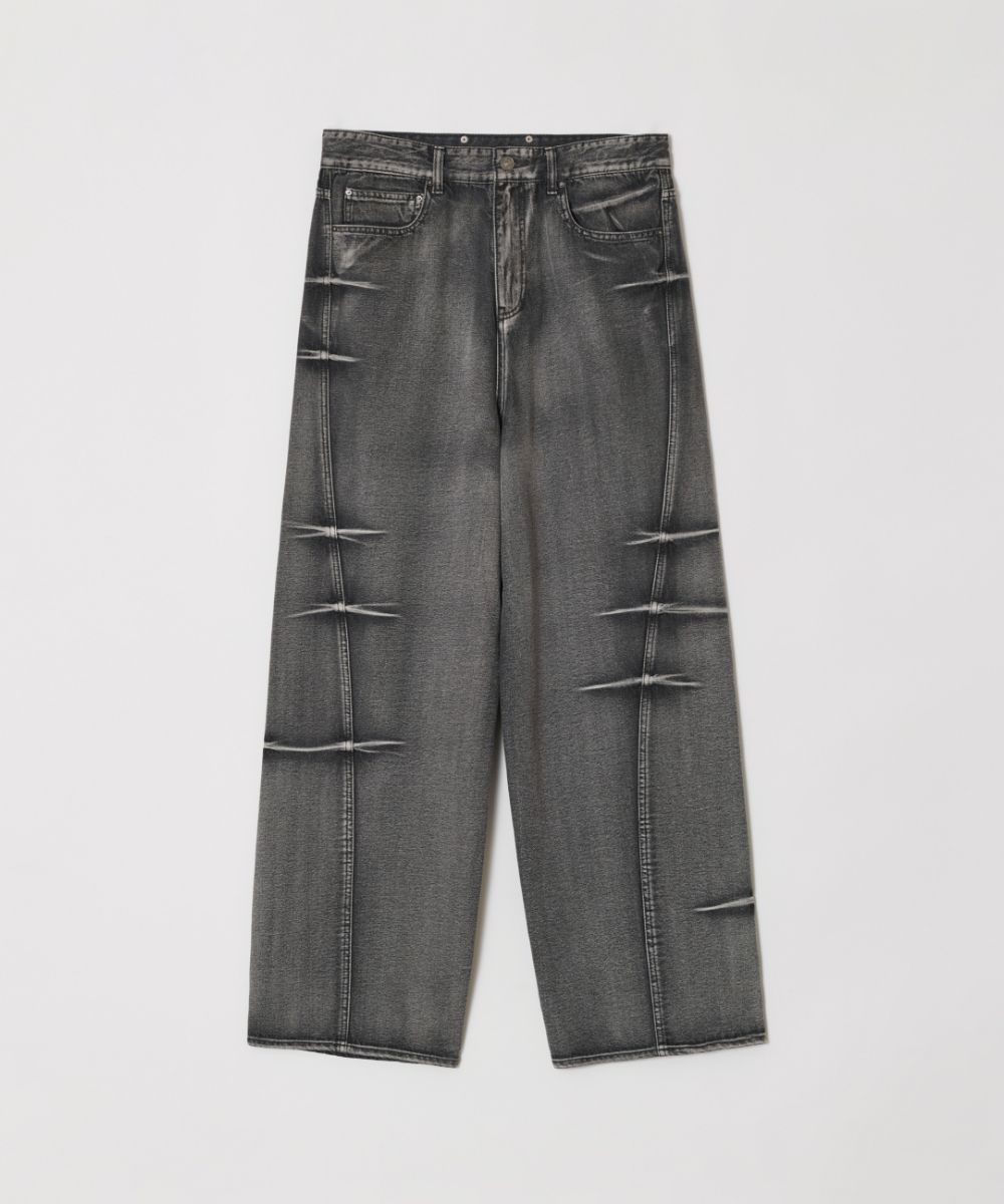 MUSINSA | MAISON MINED PINCH WIND DENIM PANTS GRAY