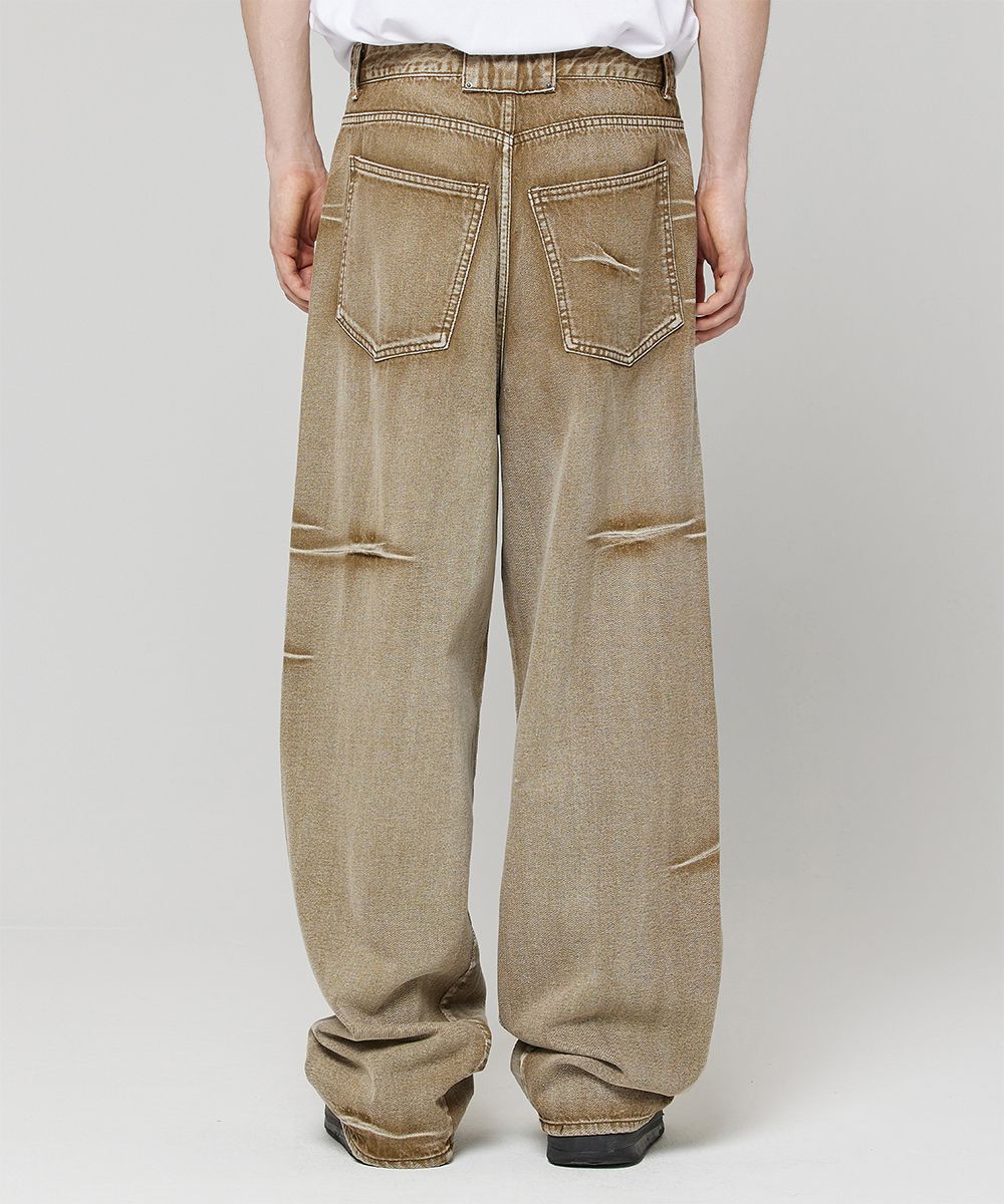 MUSINSA | MAISON MINED PINCH WIND DENIM PANTS GRAY