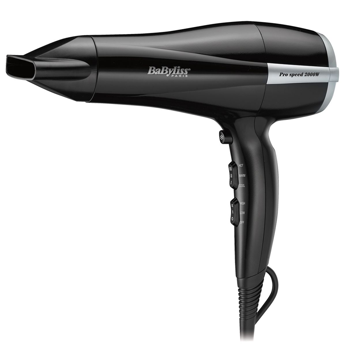 바비리스(BABYLISS) 2000W 프로 스피드 전문가용 드라이기 블랙 D105K
