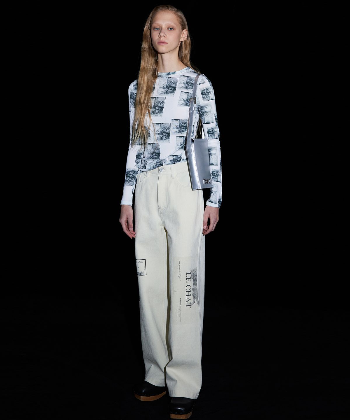 분더캄머(WNDERKAMMER) Waffle straight pants_ivory(와플 스트레이트 팬츠_아이보리)