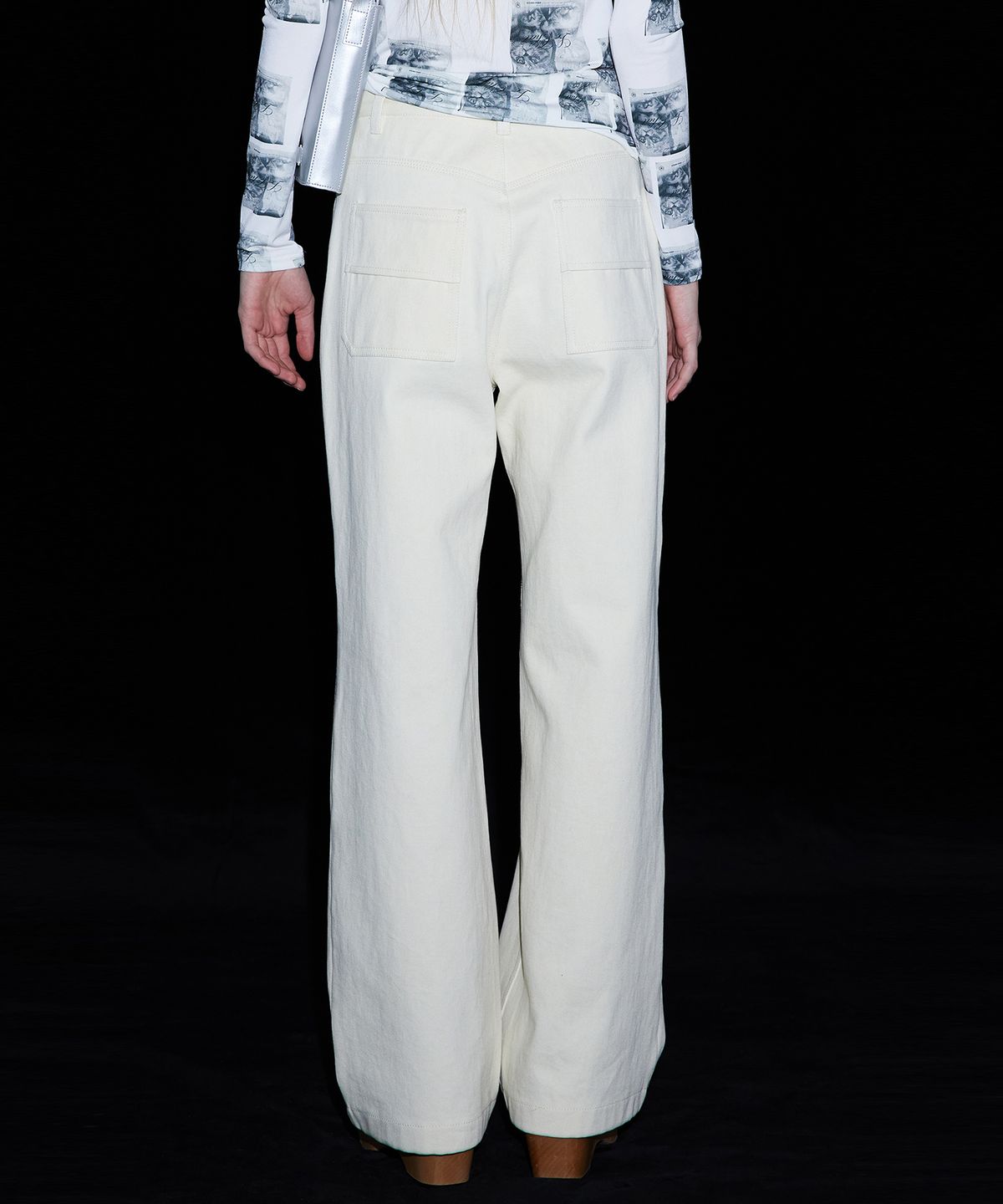 분더캄머(WNDERKAMMER) Waffle straight pants_ivory(와플 스트레이트 팬츠_아이보리)