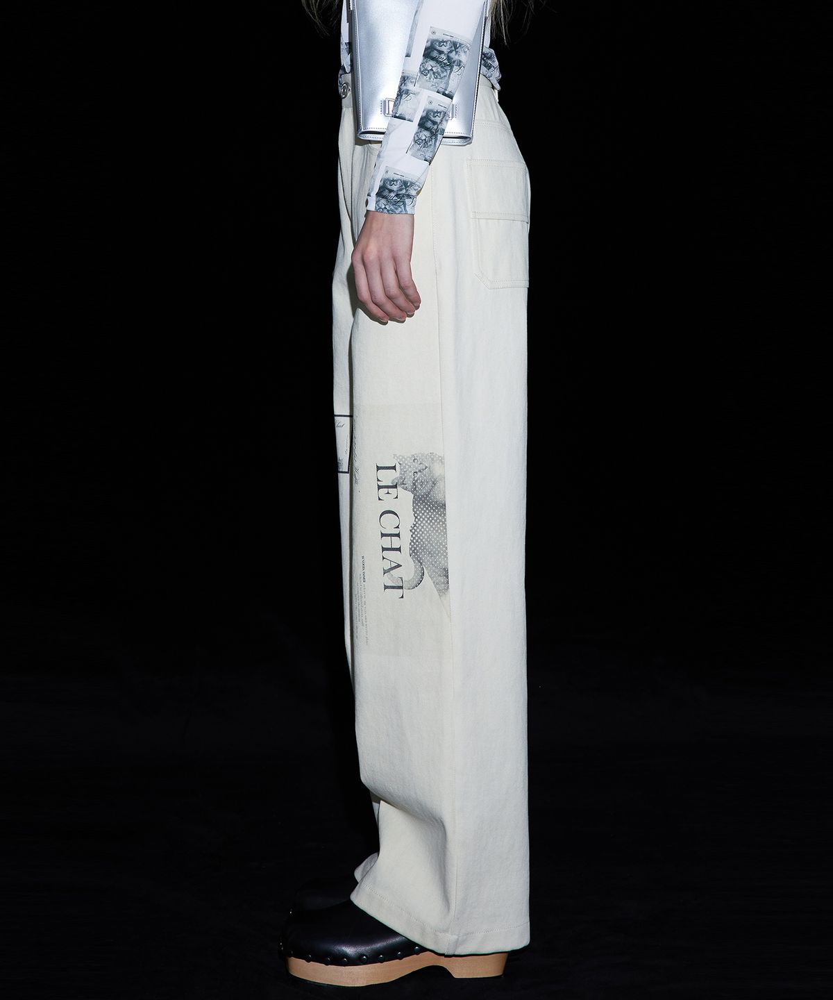 분더캄머(WNDERKAMMER) Waffle straight pants_ivory(와플 스트레이트 팬츠_아이보리)