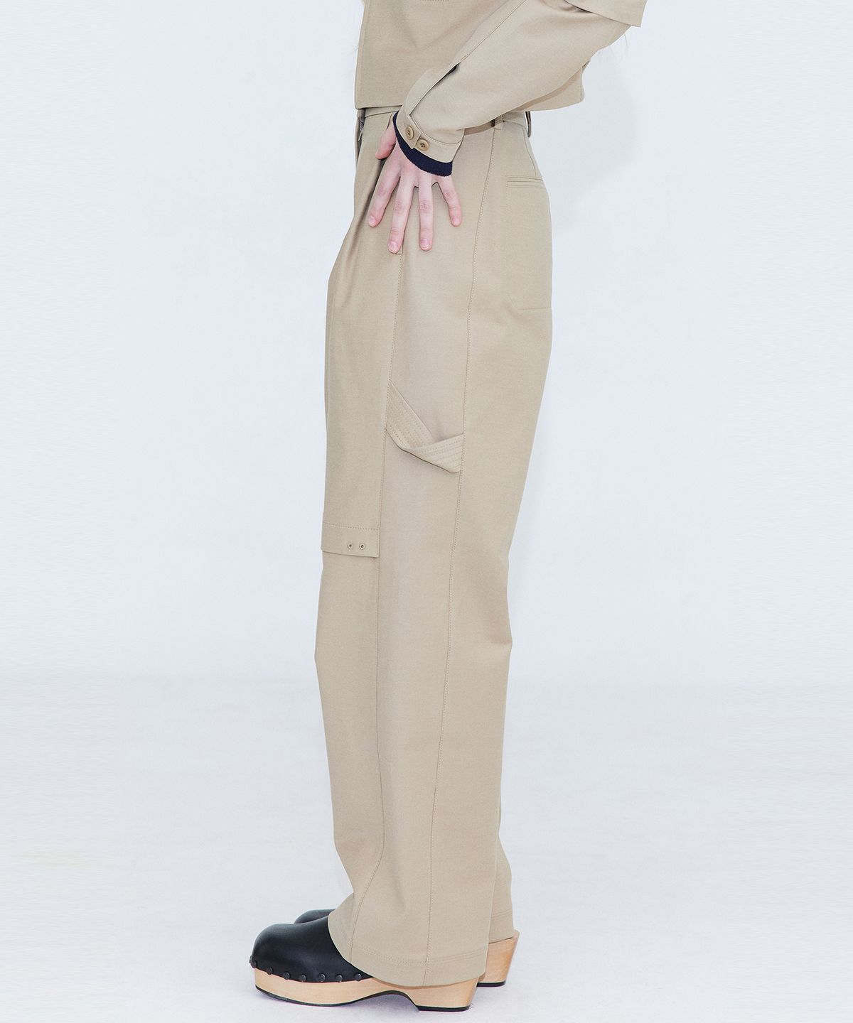 분더캄머(WNDERKAMMER) Cotton Cargo Pants_Beige(코튼 카고 팬츠_베이지)