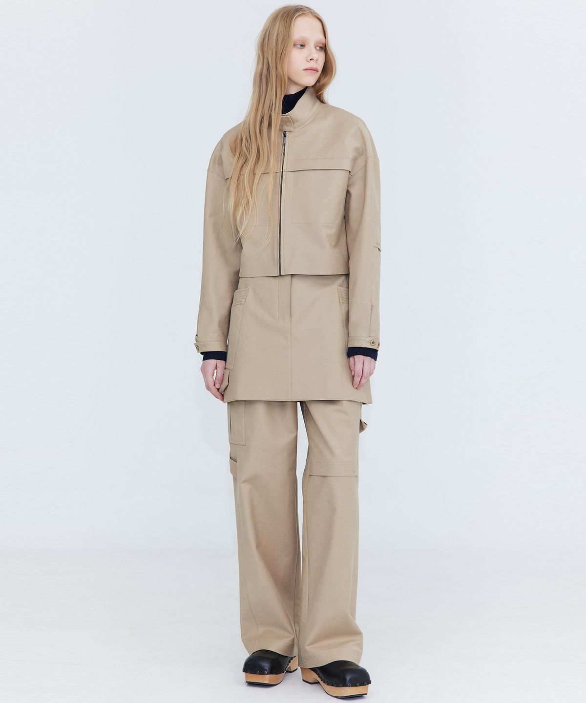 분더캄머(WNDERKAMMER) Cotton Cargo Pants_Beige(코튼 카고 팬츠_베이지)