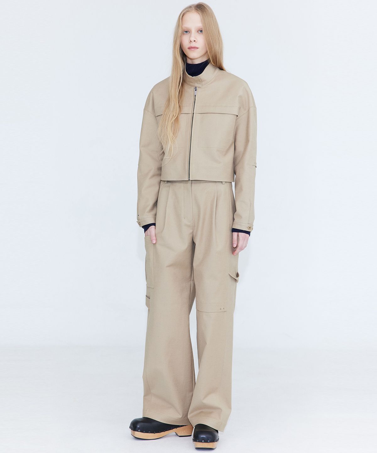분더캄머(WNDERKAMMER) Cotton Cargo Pants_Beige(코튼 카고 팬츠_베이지)