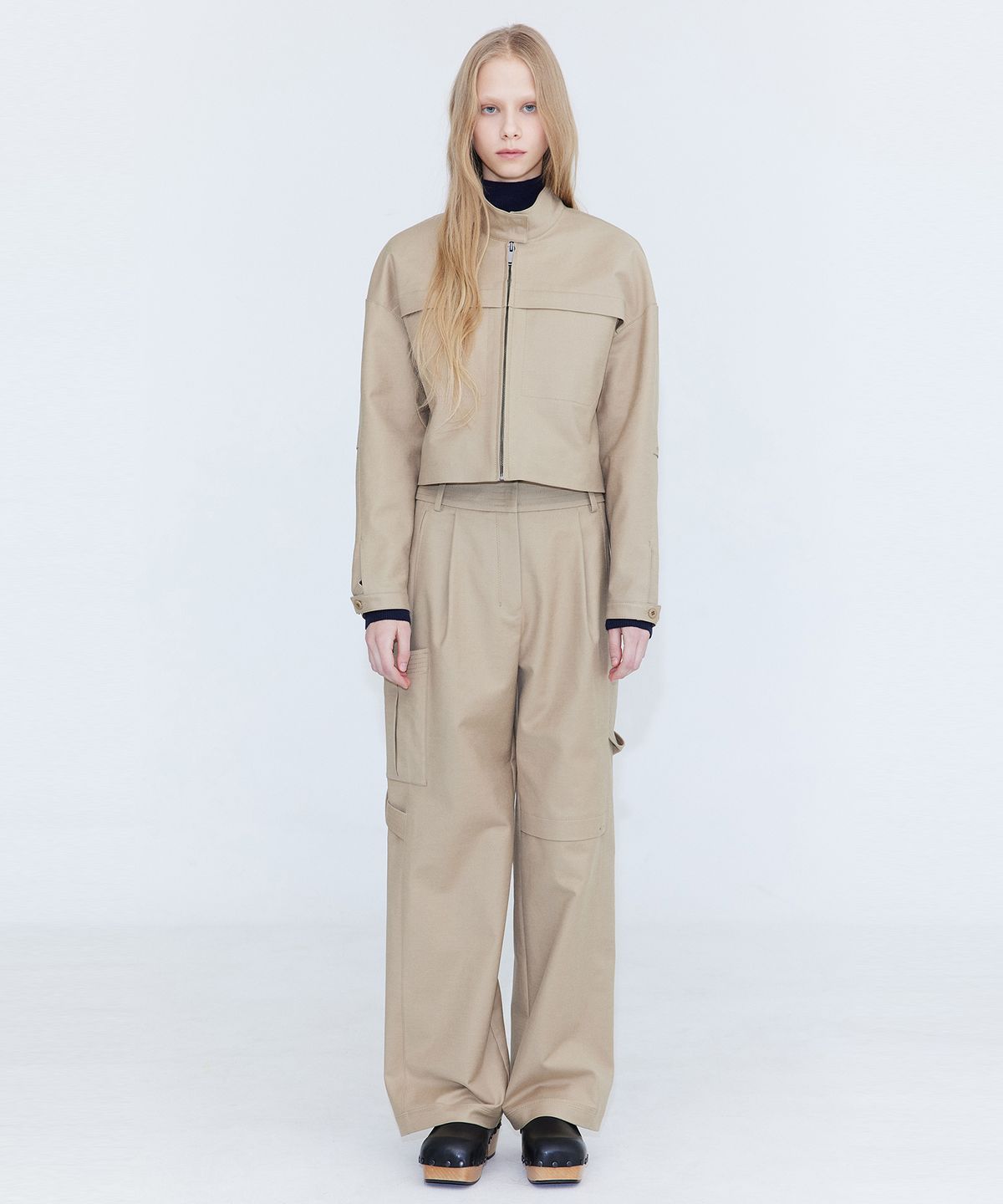 분더캄머(WNDERKAMMER) Cotton Cargo Pants_Beige(코튼 카고 팬츠_베이지)