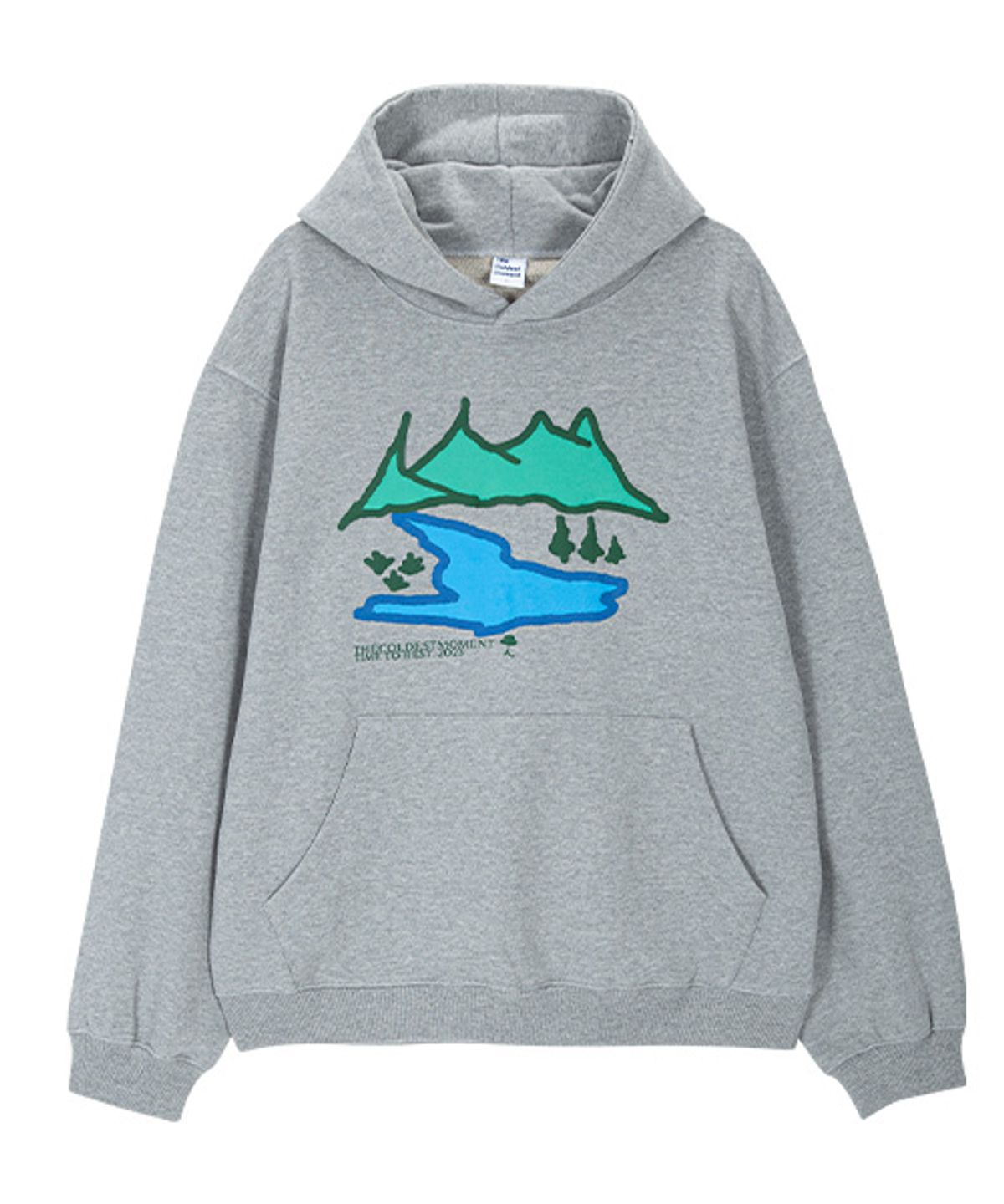 더콜디스트모먼트(THE COLDEST MOMENT) TCM nature hoodie (grey)