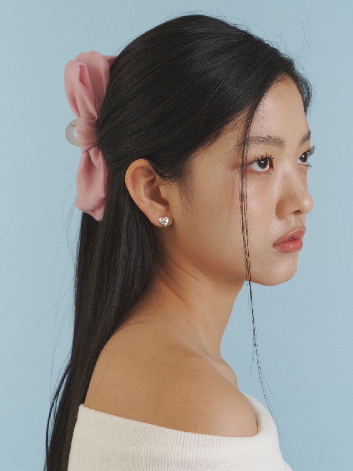 러브미몬스터(LOVE ME MONSTER) Love Ribbon Hair Clip_PK