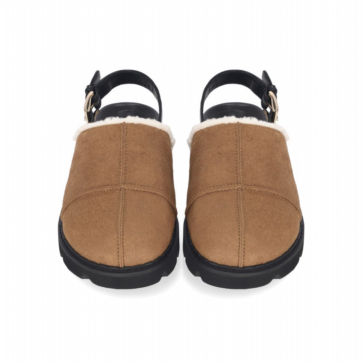 엘칸토(ELCANTO) 인텐스 여성 스웨이드 몰드 퍼 슬리퍼 3cm LCWC42I339