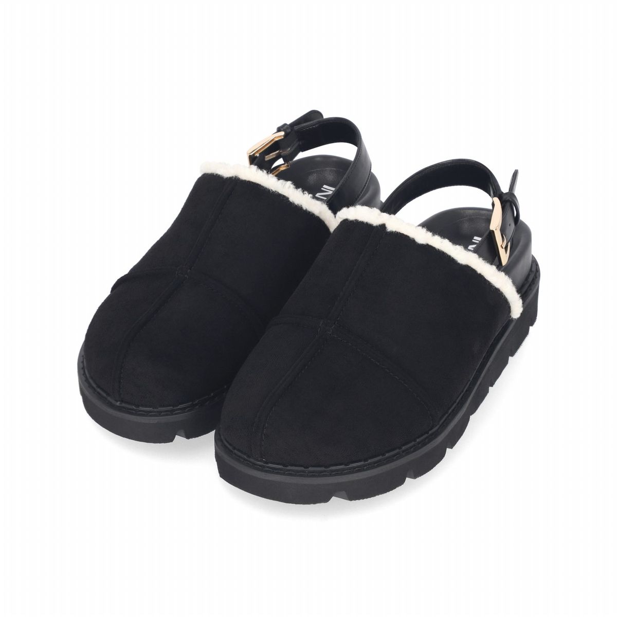 엘칸토(ELCANTO) 인텐스 여성 스웨이드 몰드 퍼 슬리퍼 3cm LCWC42I339