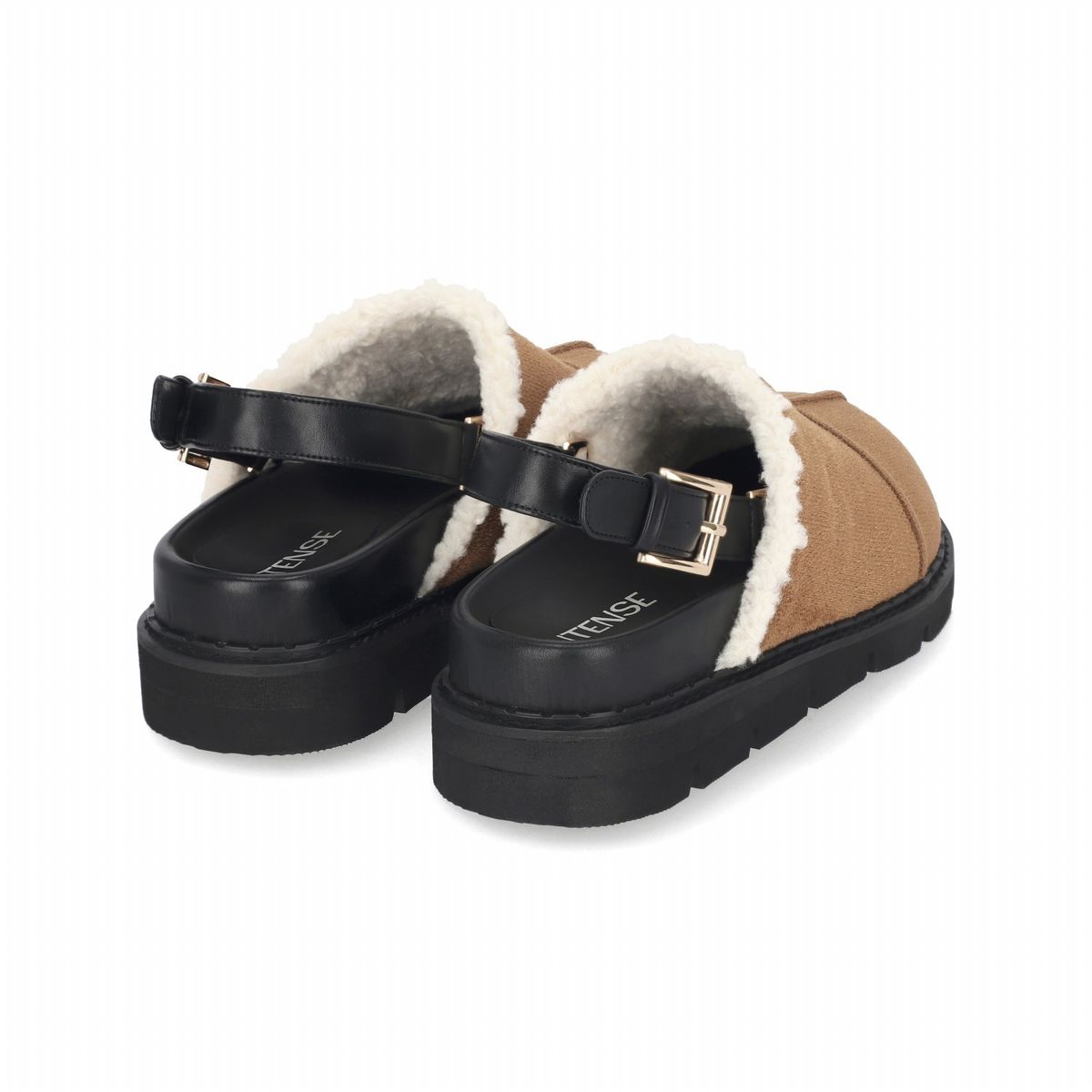 엘칸토(ELCANTO) 인텐스 여성 스웨이드 몰드 퍼 슬리퍼 3cm LCWC42I339