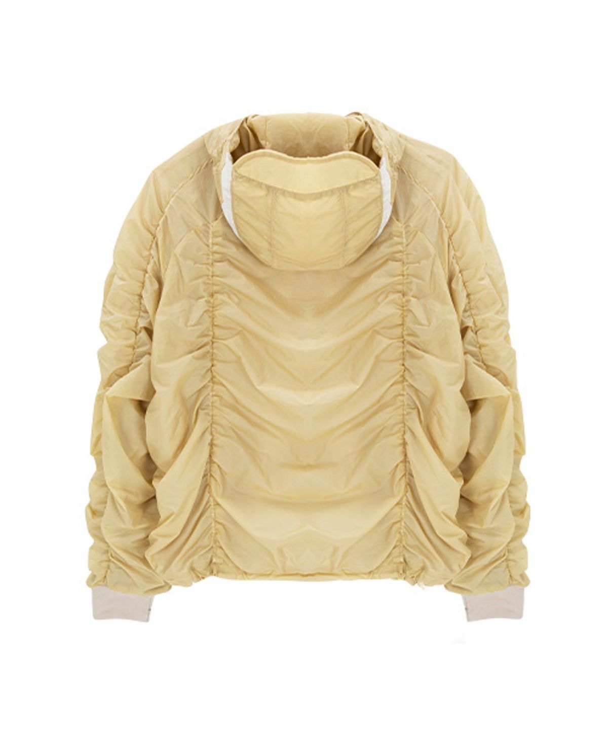 더콜디스트모먼트(THE COLDEST MOMENT) TCM ripstop shirring jacket (beige)