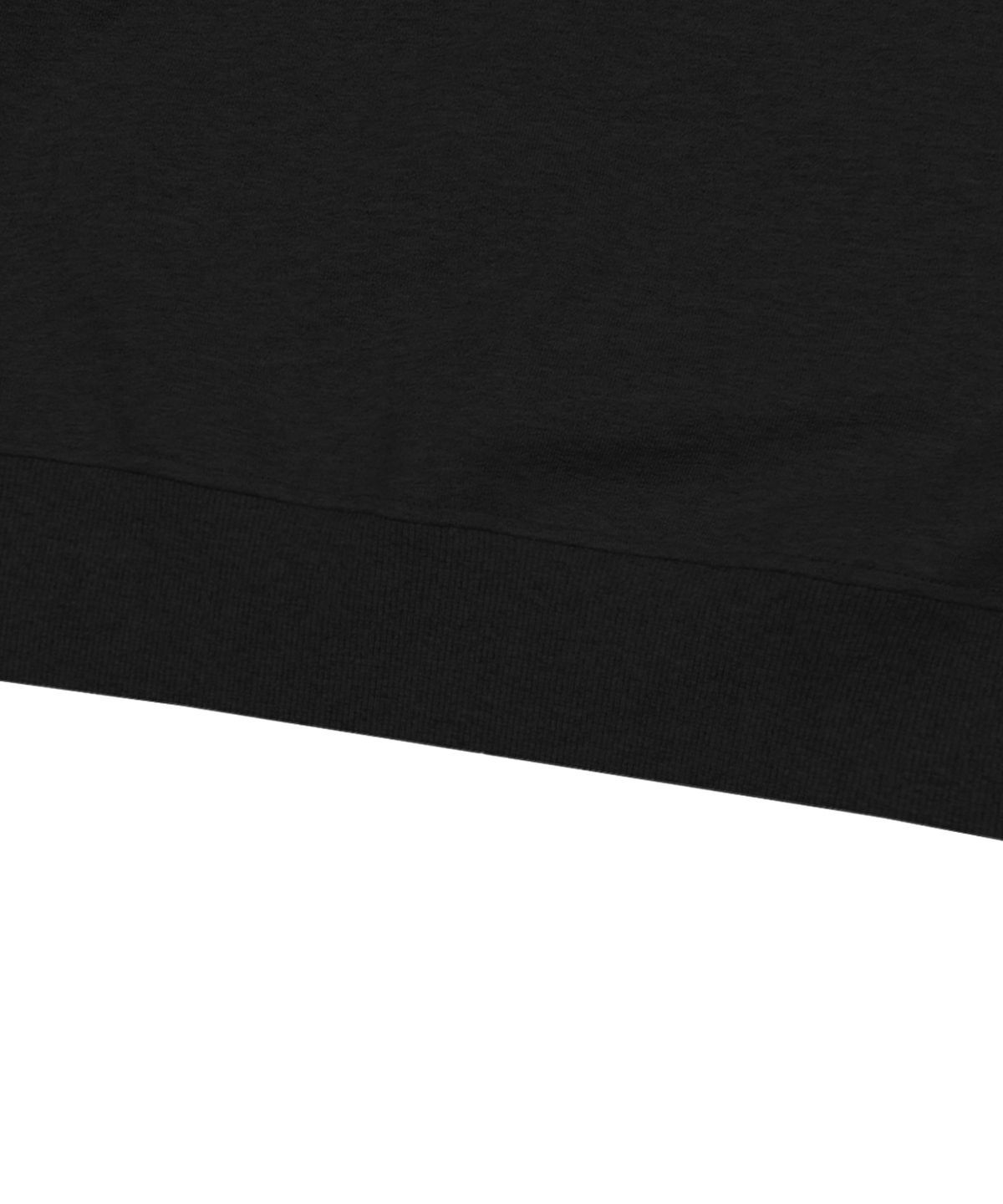 엑스톤즈(XTONZ) XTT057 루즈핏 셔링 나일론 코튼 후디 (BLACK)