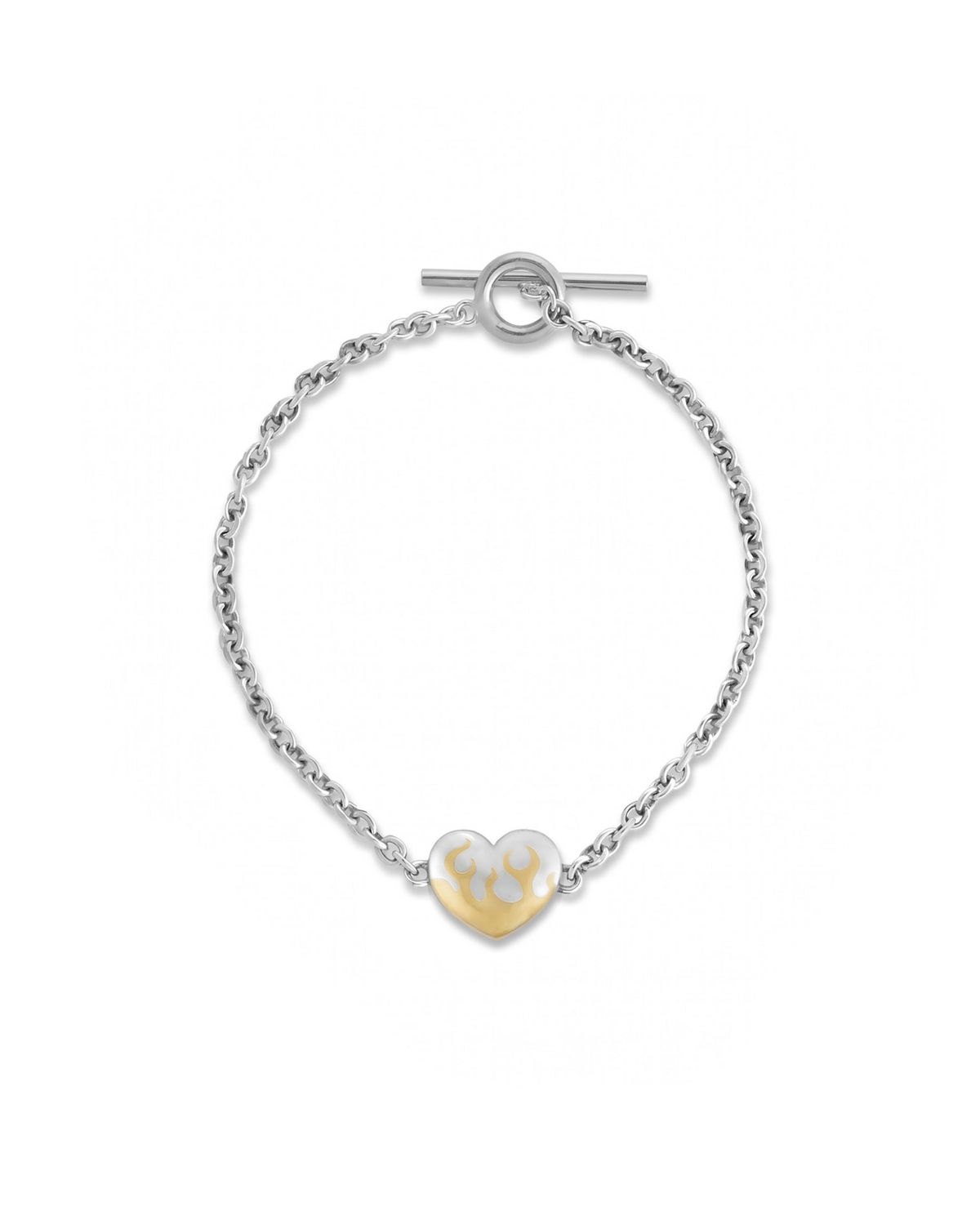 논논(NONENON) MINI FLAME LOVE BRC(BRASS) SILVER925