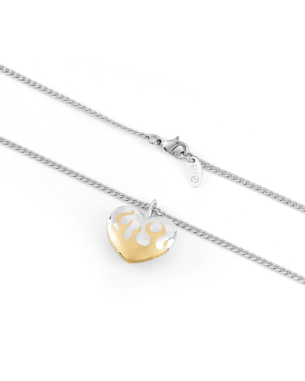 논논(NONENON) FLAME LOVE NEC(BRASS) SILVER925