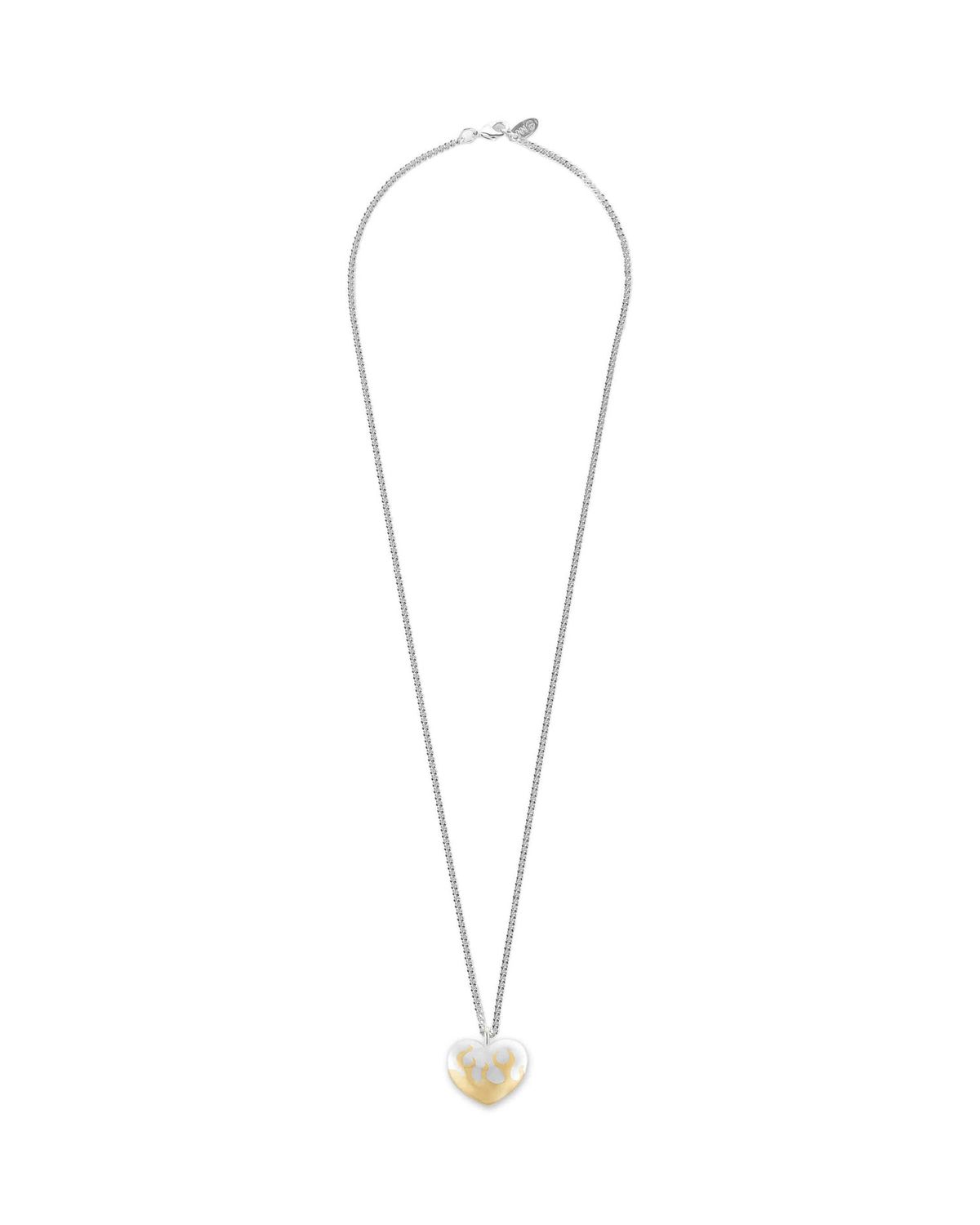 논논(NONENON) FLAME LOVE NEC(BRASS) SILVER925