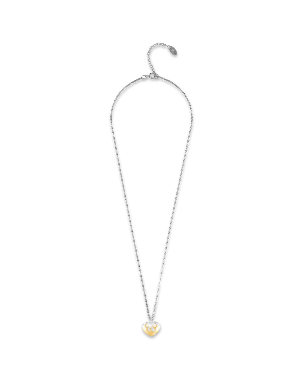 논논(NONENON) MINI FLAME LOVE NEC(BRASS) SILVER925