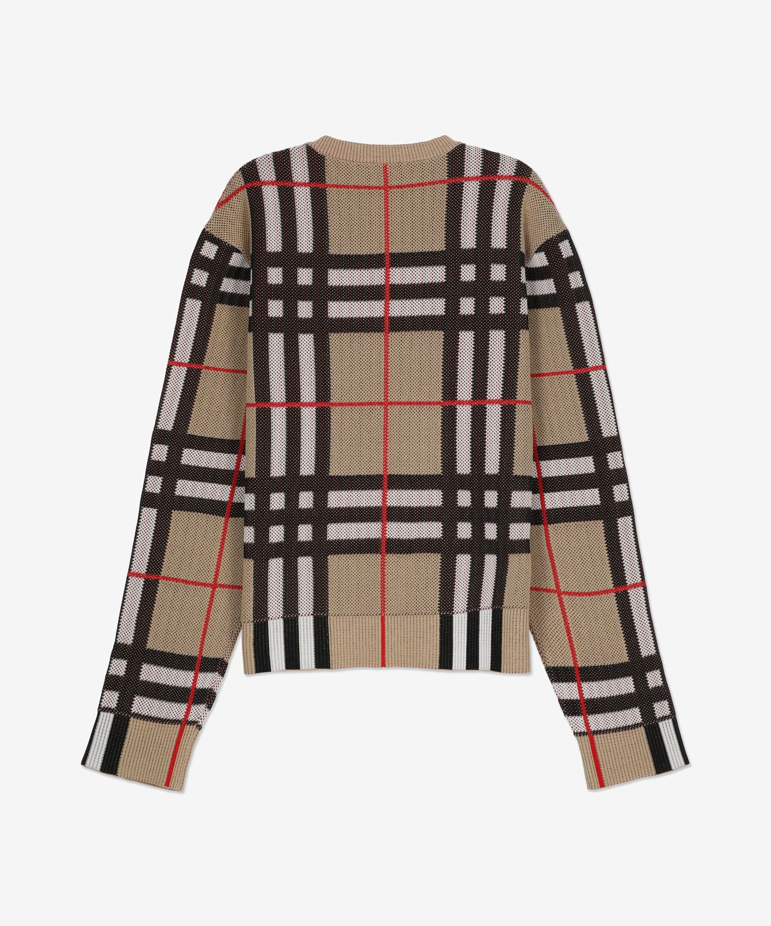 MUSINSA | BURBERRY Check Technical Knit - Beige / 8070285