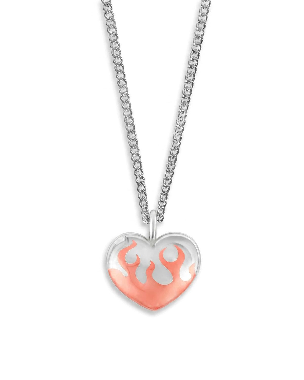 논논(NONENON) MINI FLAME LOVE NEC(COPPER) SILVER925