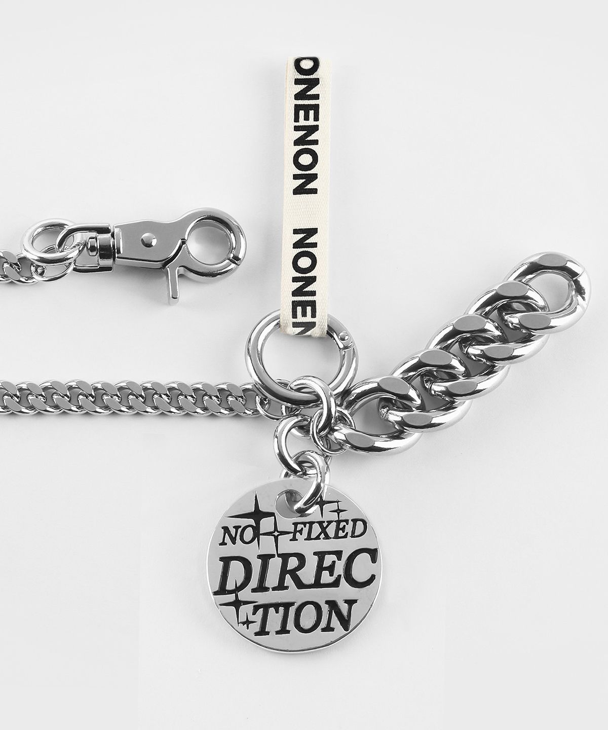 논논(NONENON) BLACK CIRCLE KEYRING_L